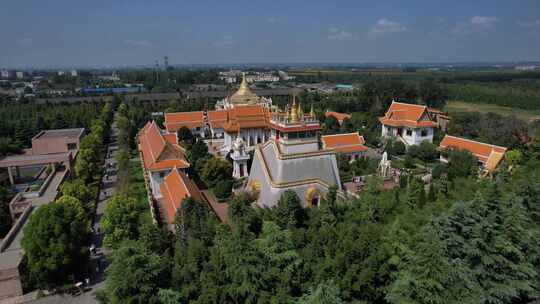 航拍洛阳白马寺