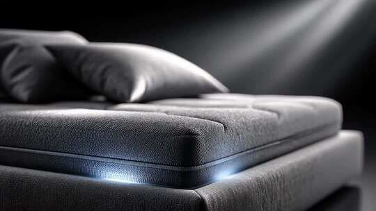 极简风格床垫设计细节展示