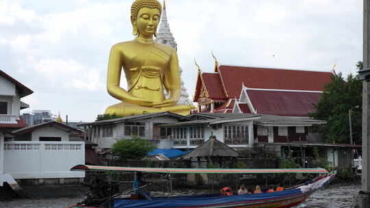 泰国曼谷寺庙寺院佛像游船景区景点