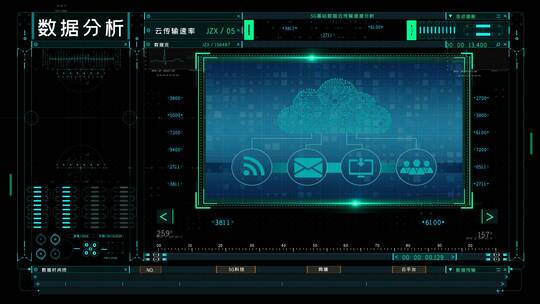 可视化5G数据分析大屏AE视频素材教程下载