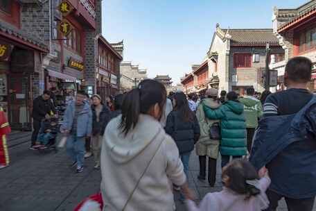 襄阳古城人流延时