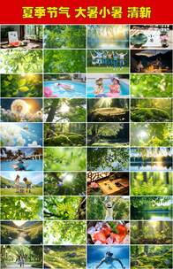 炎热夏天夏季清新生命力春日生机盎然高清在线视频素材下载