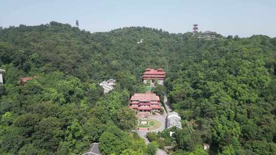 航拍湖北鄂州市西山风景区