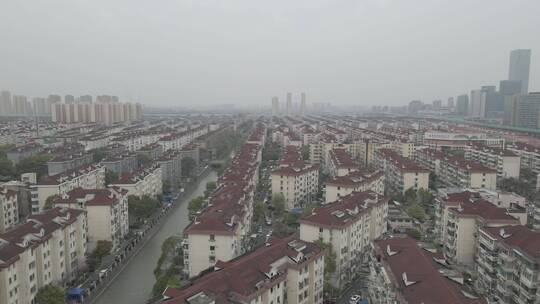 上海疫情封闭管理居家隔离4K航拍