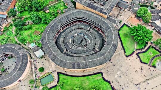 【原创】福建龙岩客家楼航拍