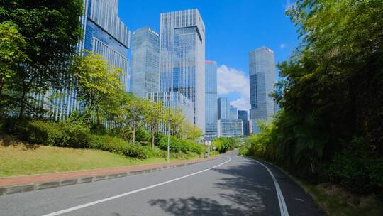 现代化园林城市高楼大厦高端写字楼商业中心