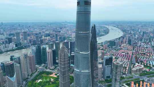 上海市外滩陆家嘴东方明珠塔上海中心大厦高