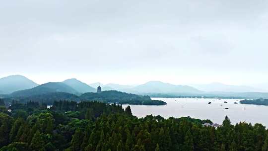 烟雨西湖4K空镜合集