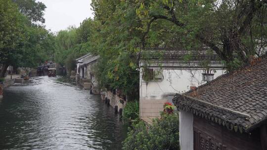 浙江湖州南浔古镇江南水乡风景