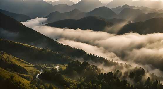 唯美风光日出日落云海风景唯美开场航拍中国