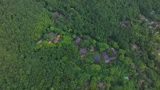 杭州西湖景区永福寺航拍