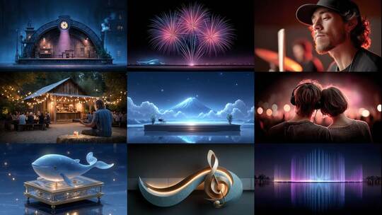 音乐盛典光影交织(前108S为快速预览)