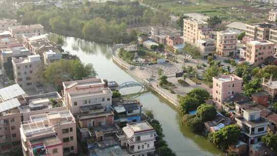 4K航拍广东佛山岭南水乡