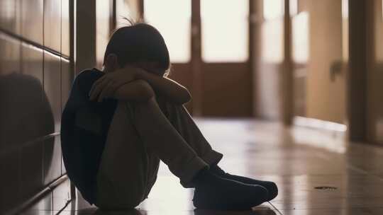 抑郁悲伤校园暴力视频素材模板下载