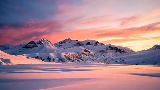 雪山山脉山峰