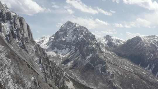 四川凉山彝族自治州博窝雪山飞跃雪山log