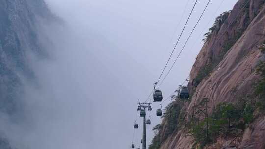 安徽黄山旅游景区游客人流视频素材