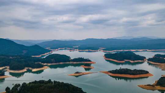 广州从化流溪河国家森林公园延时摄影航拍
