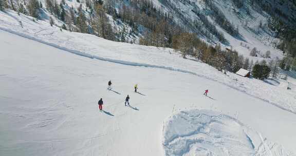 冬季，雪，斜坡，滑雪场