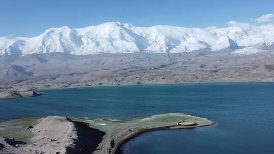 航拍昆仑山脉雪山视频素材模板下载