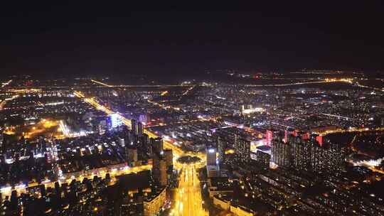 【合集】航拍长春街景夜景