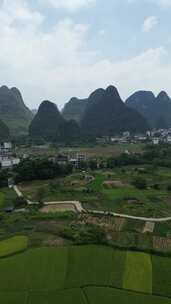 桂林遇龙河风景区航拍