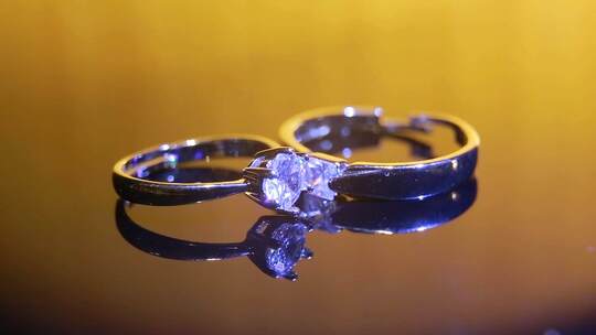 婚礼静物戒指微距拍摄花絮十多款戒指随机