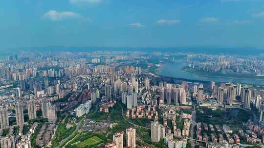 重庆大渡口区大景航拍视频素材模板下载