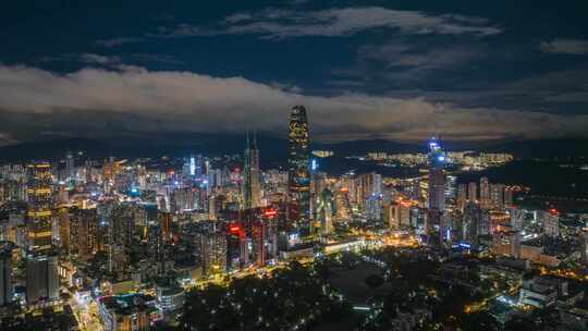 深圳罗湖地王大厦京基夜景延时