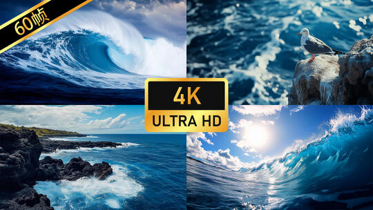 海浪升格大海浪花滔天巨浪大海海浪浪花