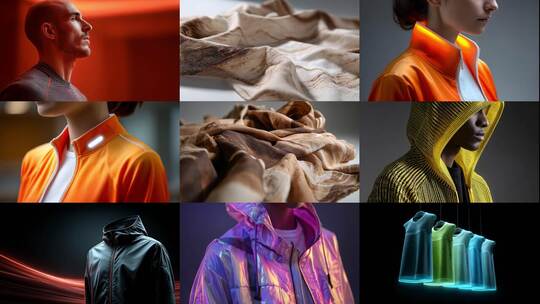 未来科技感智能衣物穿戴概念设计展示高清在线视频素材下载