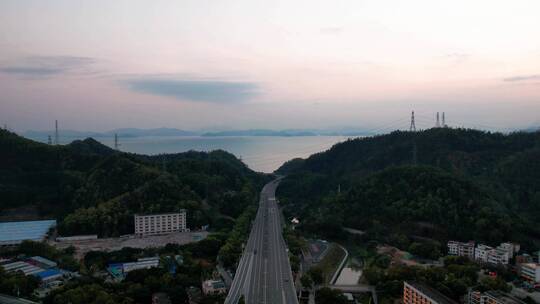 葵涌道路夜景延时1视频素材模板下载