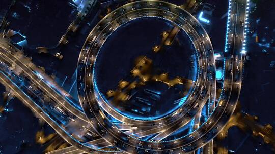 上海南浦大桥夜景视频素材模板下载