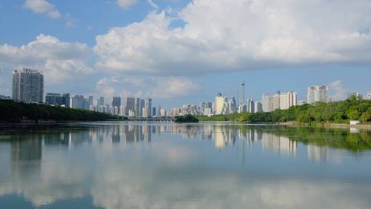 广西南宁南湖公园湖景