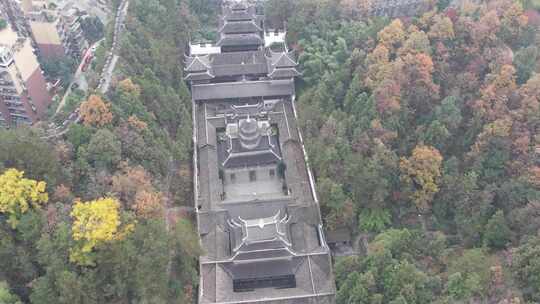 国家4A景区湖北恩施土司城景区航拍