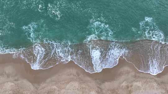 沙滩海浪空镜