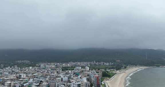 汕头海边居民南澳岛航拍