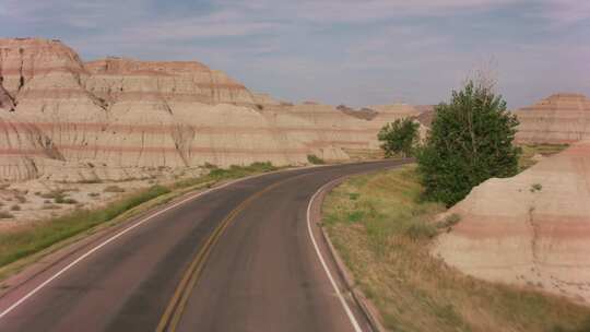 公路，沙漠峡谷，天线，公路