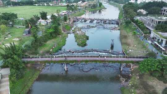 中国广东广州市从化区鸭洞河生态小镇露营地