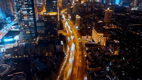 上海浦西夜景合集视频素材模板下载