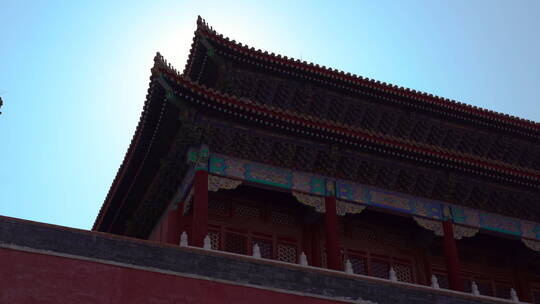 北京紫禁城建筑的镜头
