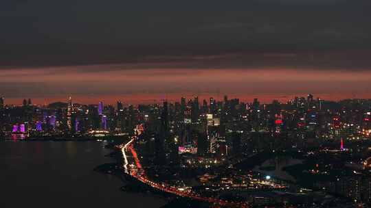 深圳城市夜景航拍