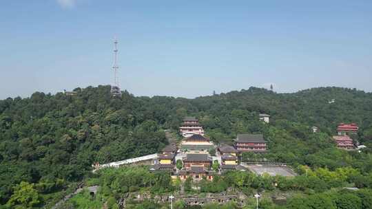 航拍湖北鄂州市西山风景区