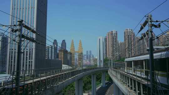重庆双子塔轨道交通