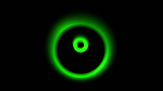 带通道 绿色圆形扩散光线 隧道穿梭光线