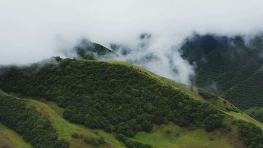 云海山峰自然风景新疆山川美景