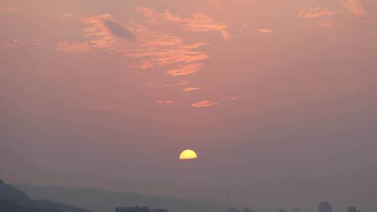 太阳落下的时间流逝