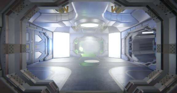 科技空间站走廊