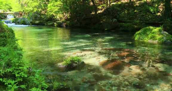森林流水小溪清澈溪水青山绿水超长合集