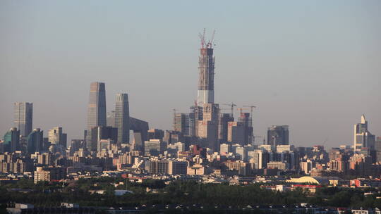 北京 中国尊 建设中延时 2-5D2 Sunset视频素材模板下载